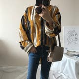 イエロービンテージ | ストライプ シャツ ブラウス 長袖 ビック ゆったり 韓国 オーバーサイズ | coko.tokyo