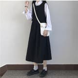 ワンピース シャツ ブラウス 2点セット ノースリーブ ウエスト Aライン | coko.tokyo | 詳細画像5 