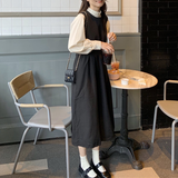 ワンピース シャツ ブラウス 2点セット ノースリーブ ウエスト レトロ 韓国 | coko.tokyo | 詳細画像5 