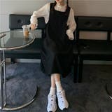 ワンピース ブラウス 2点セット 長袖 フリル ウエスト ジャンスカ スクエア | coko.tokyo | 詳細画像13 