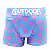 メンズ ボクサーパンツ 花柄 シアン 下着 前閉じ OUTDOOR | COMPLETE | 詳細画像2