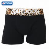 OUTDOOR メンズ ブラックフィットボクサーパンツ | COMPLETE | 詳細画像2