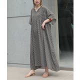 CORNERS by yui コモン柄カフタンワンピース | CORNERS  | 詳細画像12