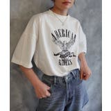 ホワイト | イーグルプリントTシャツ | CORNERS 