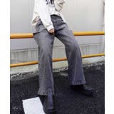 ハイウエストカットデザインルーズデニムパンツ | CORNERS  | 詳細画像9 