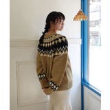 前後2wayノルディック柄ニットカーディガン | CORNERS  | 詳細画像16 