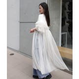 アイボリー | チュールフリルスリーブワンピ | CORNERS 