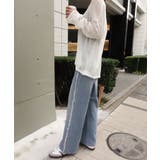 サイドフリンジワイドデニムパンツ | CORNERS  | 詳細画像5 