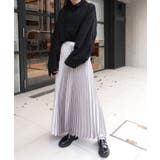 シルバー | サテンプリーツスカート  | CORNERS 