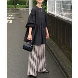 ブラック | CORNERS by KR ストライプニットパンツ | CORNERS