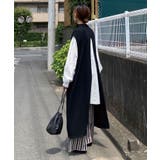 ブラック | CORNERS by KR 2wayハイネックスリットニットワンピ | CORNERS