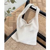 アイボリー | ラメニットトートバッグ | CORNERS 