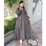 コットンレースVネックロングワンピース | CORNERS | 詳細画像3