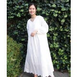 コットンレースVネックロングワンピース | CORNERS | 詳細画像12