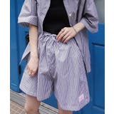 ブラック | ストライプショートパンツ | CORNERS 