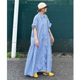 【CORNERS by KR】サイドギャザーシャツワンピース | CORNERS  | 詳細画像3 