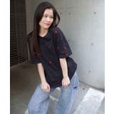 ランダムハート刺繡オーバーサイズTシャツ | CORNERS | 詳細画像15