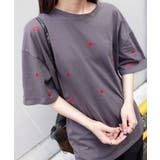 ランダムハート刺繡オーバーサイズTシャツ | CORNERS | 詳細画像12