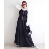 ブラック | 【CORNERS by yui】ナイロンドロストZIPキャミワンピース | CORNERS 