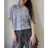 レースオープンカラー半袖シャツ | CORNERS  | 詳細画像14 