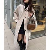 ベルト付きボリューム袖ステンカラーコート | CORNERS | 詳細画像3