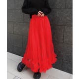 レッド | チュールティアードスカート フリル ディズニー | CORNERS