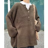 【CORNERS by KR】ローゲージヘンリーネックニット | CORNERS | 詳細画像8