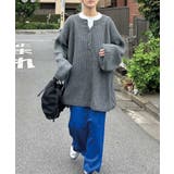 【CORNERS by KR】ローゲージヘンリーネックニット | CORNERS | 詳細画像7