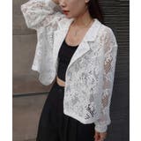 フード付きレース裾ジャケット 裾ドロストレースジャケット[品番：TRIW0003872]｜CORNERS