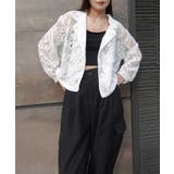 フード付きレース裾ジャケット 裾ドロストレースジャケット[品番：TRIW0003872]｜CORNERS