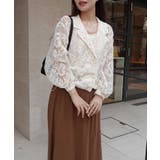 フード付きレース裾ジャケット 裾ドロストレースジャケット[品番：TRIW0003872]｜CORNERS