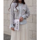 カラーネップノーカラーニットジャケット | CORNERS  | 詳細画像11 