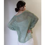 メッシュ編みルーズニットトップス | CORNERS  | 詳細画像11 