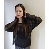 メッシュ編みルーズニットトップス | CORNERS  | 詳細画像6 