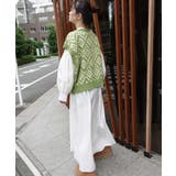 幾何学柄2wayニットベスト | CORNERS | 詳細画像5