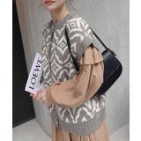 幾何学柄2wayニットベスト | CORNERS | 詳細画像4