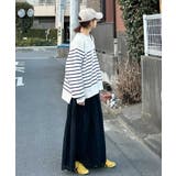 ネイビー | 【CORNERS by KR】ボーダーヘンリーネックニット | CORNERS 