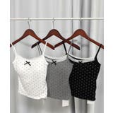 【2026SS新作】カップ付きドットレースキャミソール | CORNERS | 詳細画像1