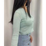 Vネックショートカーディガン | CORNERS  | 詳細画像3 