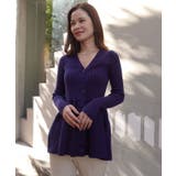 ペプラムニットカーディガン | CORNERS  | 詳細画像5 