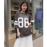 メッシュ切り替えナンバーTシャツ | CORNERS | 詳細画像17