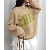 ベージュ | CHILLロゴジャガードニットプルオーバー | CORNERS 