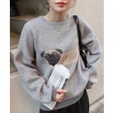 DOG柄ジャガードニットプルオーバー | CORNERS  | 詳細画像8 