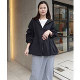 バルーンペプラムフードブルゾン | CORNERS  | 詳細画像7 