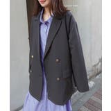 チャコール | 金ボタンテーラードジャケット | CORNERS 