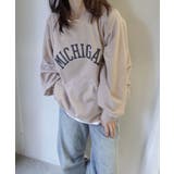 グレージュ | MICHIGAN袖ボリュームドルマンTシャツ | CORNERS 