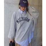 杢グレー | MICHIGAN袖ボリュームドルマンTシャツ | CORNERS 