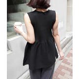 フロントZIPペプラムニットベスト | CORNERS | 詳細画像4