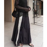 ブラック | ナイロンタフタバルーンラインスカート | CORNERS 