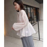 シアージャガードダブルZIPペプラムブラウス | CORNERS | 詳細画像5